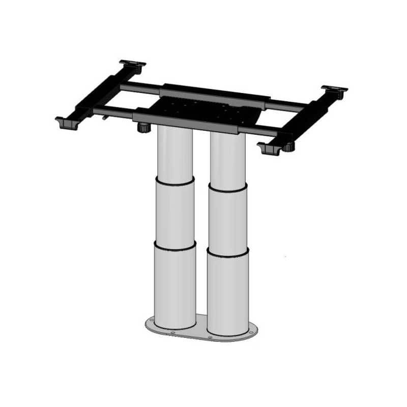 ILSE TECHNIK Zweisaeulen Liftgestell mit Verschiebung 7937 grau - 7937 GRA