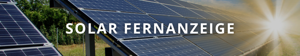 Solar Fernanzeige