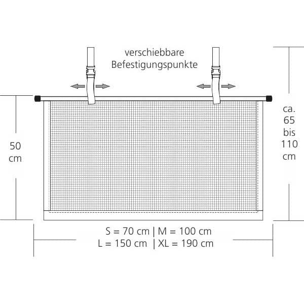SliiPER Rausfallschutz 100x50cm Set M Art- Nr. 4 38 1300 1650 S100