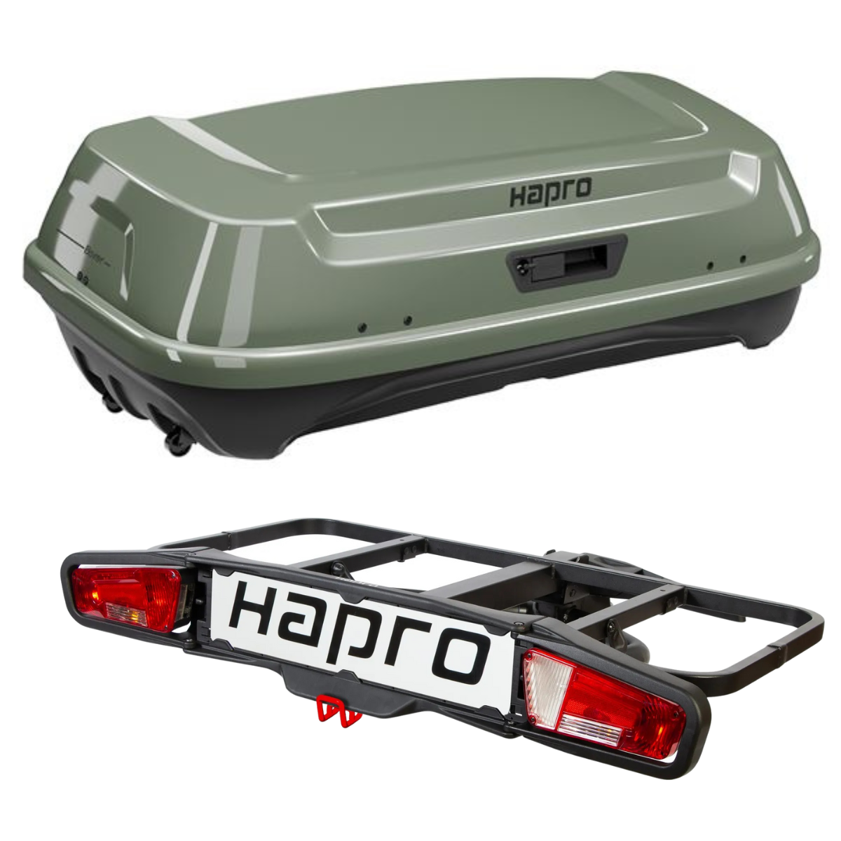 HAPRO Boxer M Heckbox Hartschale gruen Set inkl. Plattform - 37330 37506