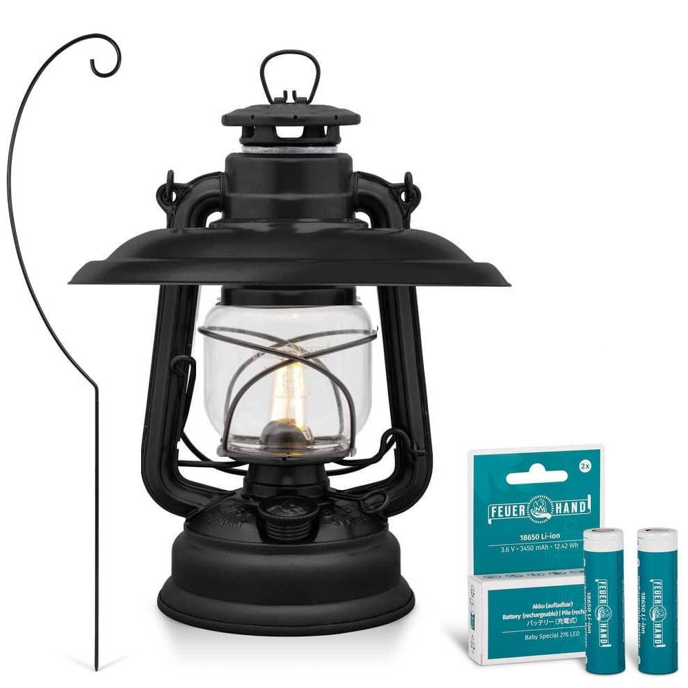 FEUERHAND LED Laterne Baby Special 476 Matt Black Komplett-Set 2.0 FEUERHAND LED Laterne Baby Special 476 Matt Black Komplett-Set 2.0
