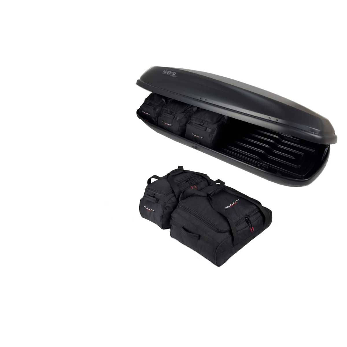 KJUST Dachboxen Taschen Set fuer Dachbox HAPRO CARVER 8.5 5er-Set - 13245
