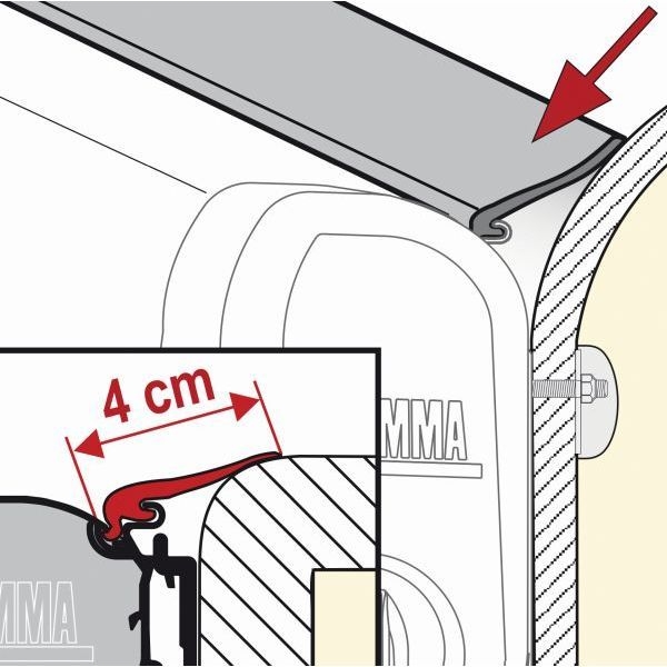 Abdichtgummi 1 Meter FIAMMA Rain Guard M