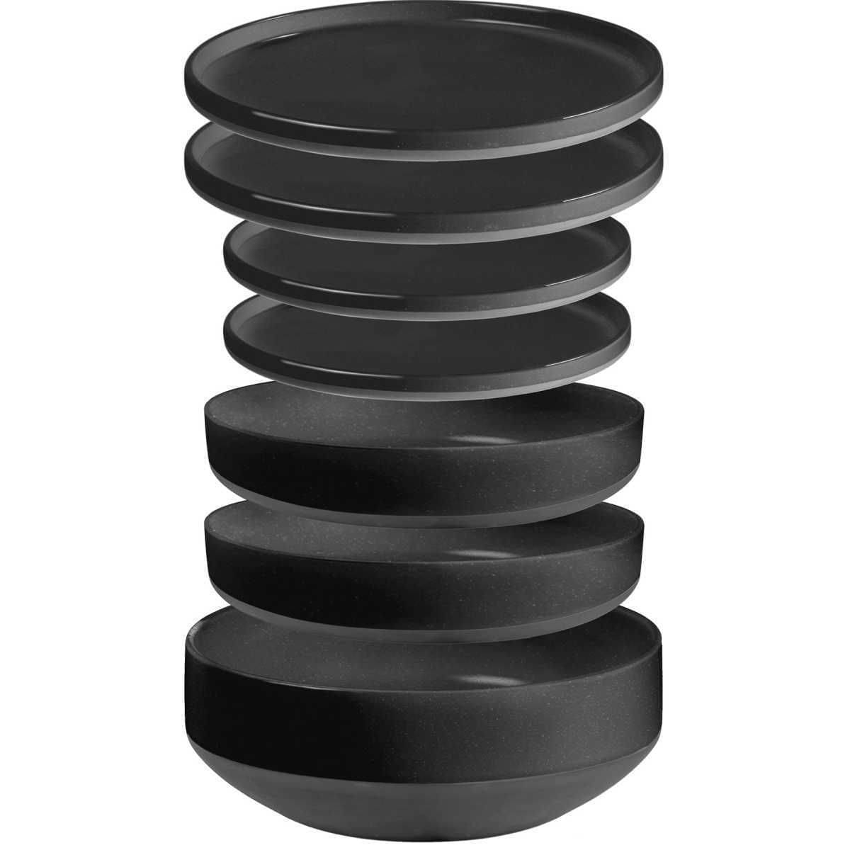 BRUNNER Odette schwarz 6-in-1 Geschirrset 7-tlg - 0830137N.C4C