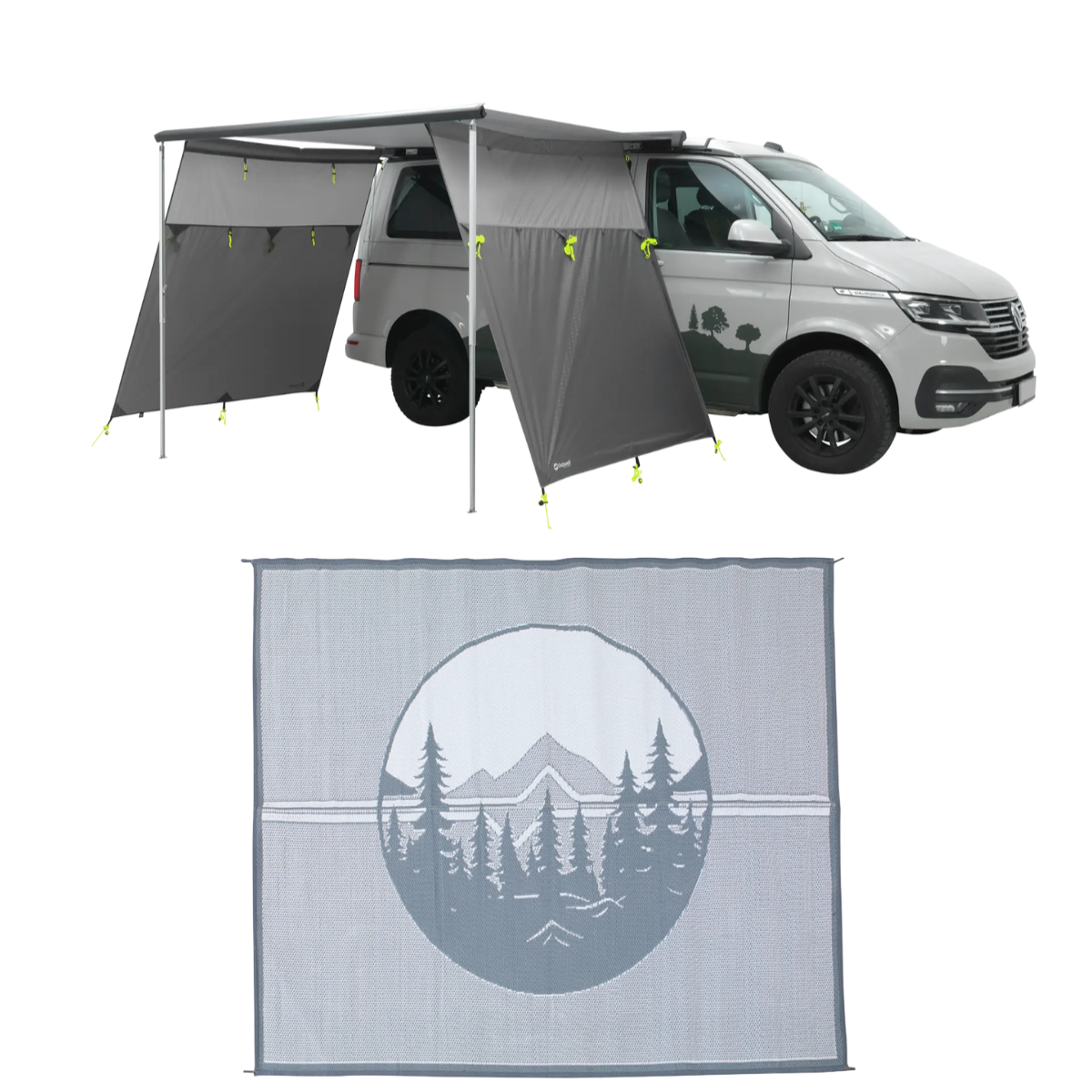 Outwell Fallcrest Seitenwand Set inkl. Teppich - 111568