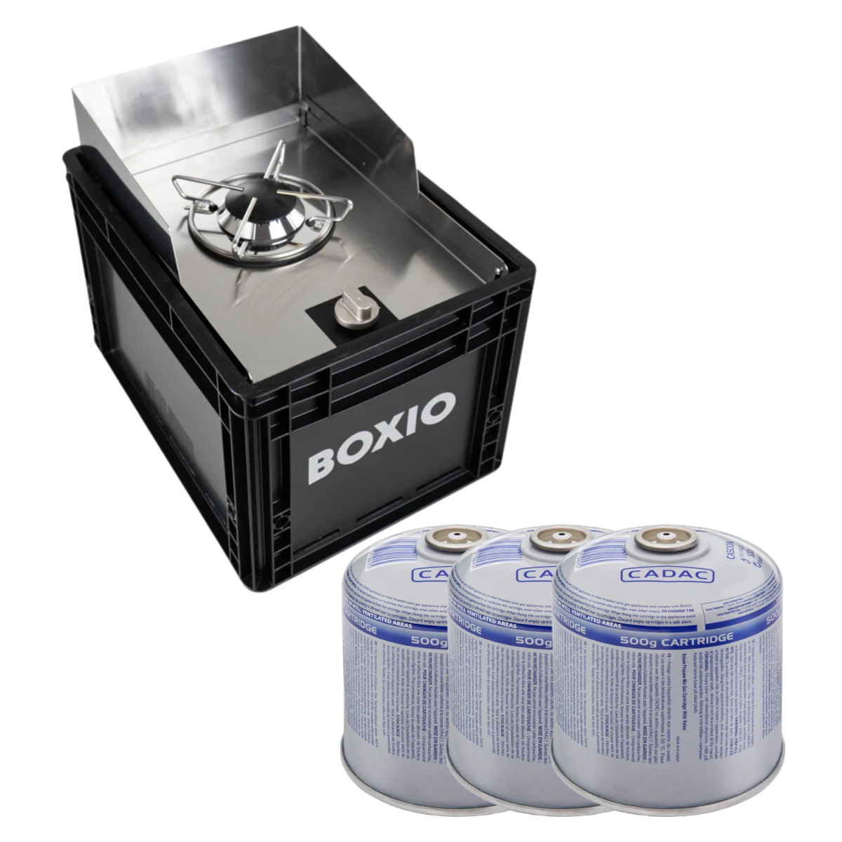 BOXIO COOK Campingkocher - CADAC Schraubkartuschen 500 g 3er-Set
