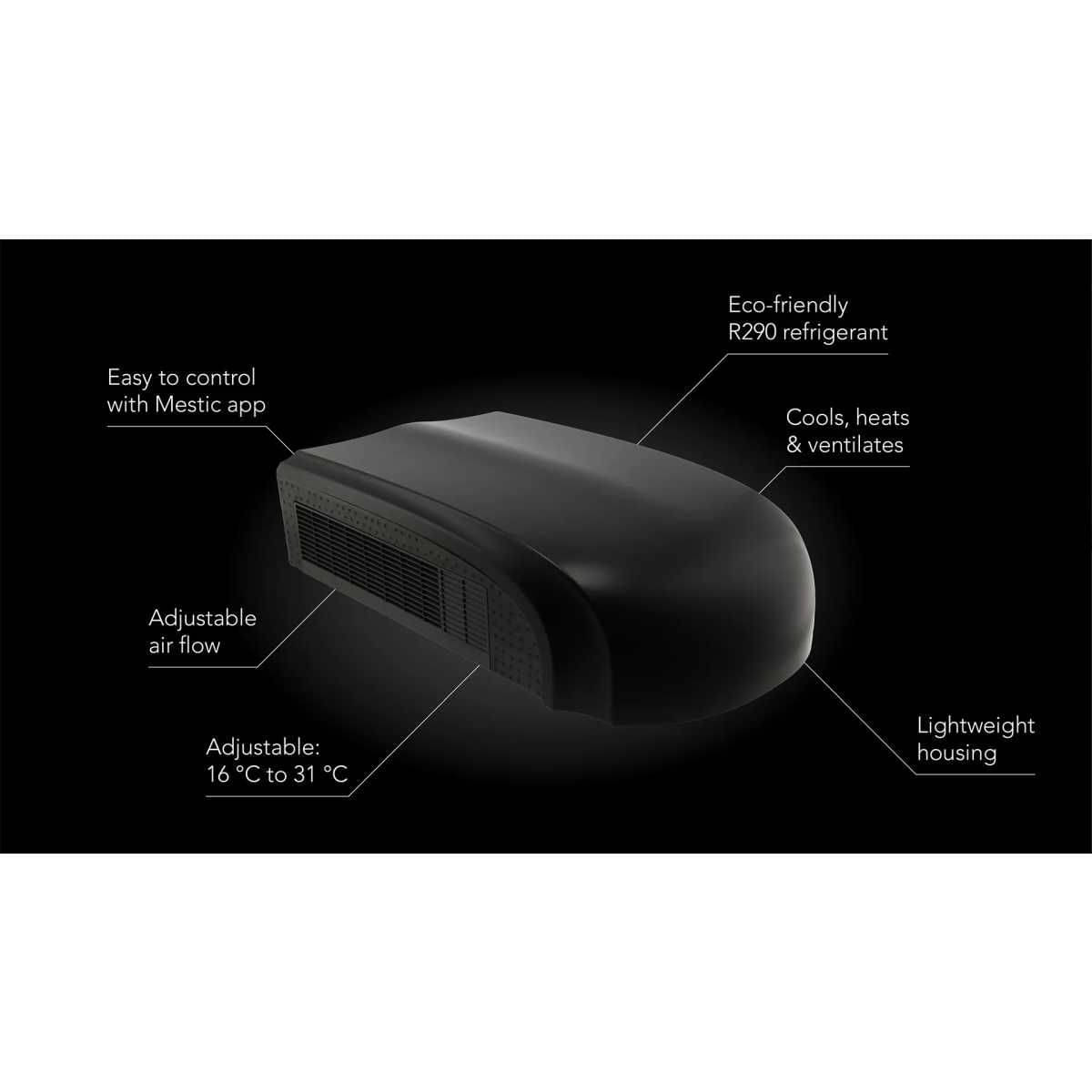 MESTIC RTA-2500L Dachklimaanlage 2500 W Schwarz MESTIC RTA-2500L Dachklimaanlage 2500 W Schwarz - 1517860