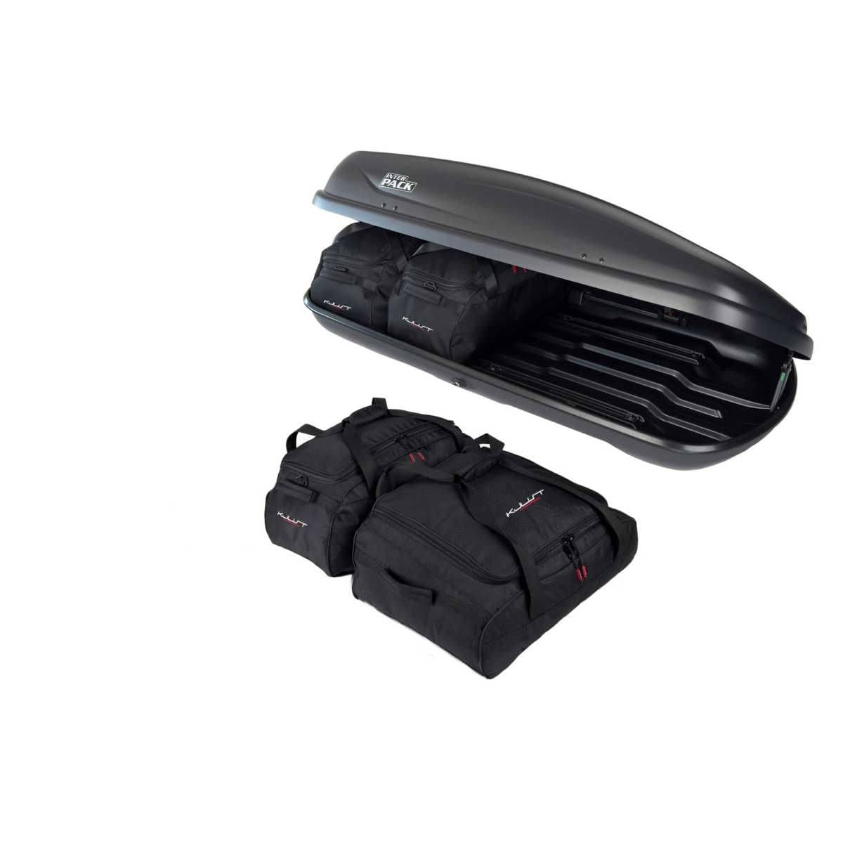 KJUST Dachboxen Taschen Set fuer Dachbox INTERPACK TRAXER 5.6 4er-Set - 13111