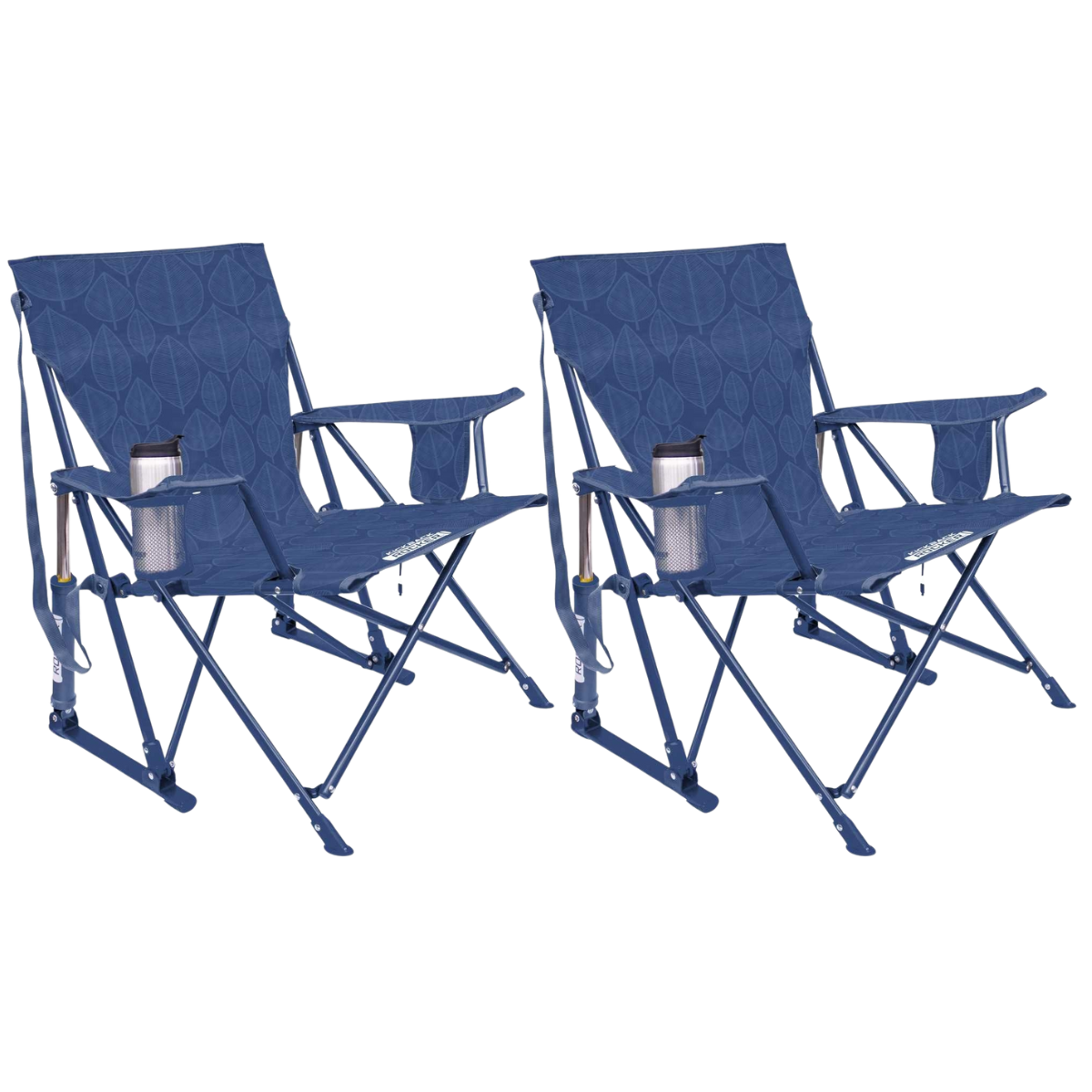Set GCI faltbarer Schaukelstuhl Kickback Rocker Leaf Soft Navy 2 Stuehle - 410323