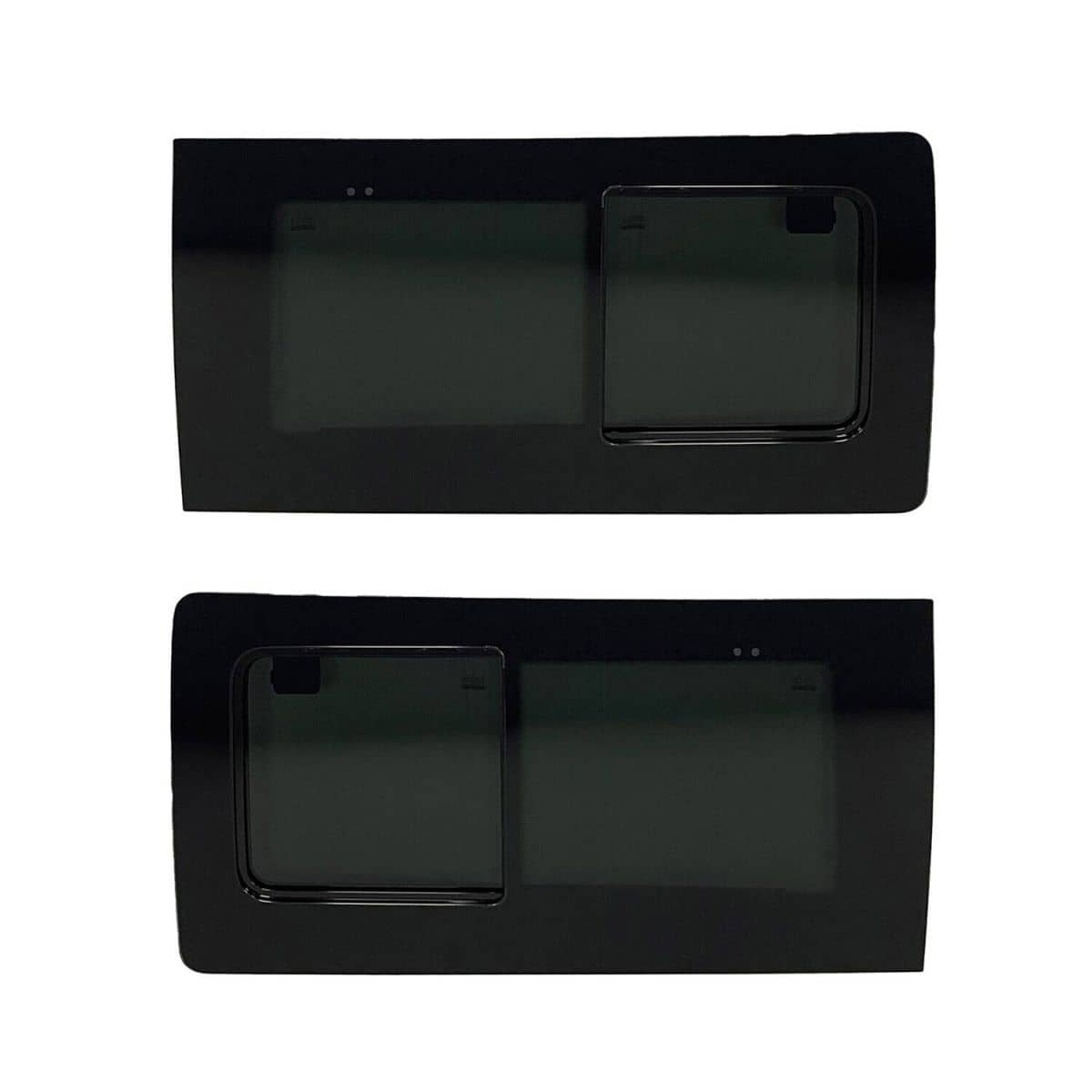 OMAC Seitenfenster Schiebefenster Ford Transit Custom L1-L2 Bj. 2013-2023 2er-Set Vorne Links-Rechts - 2624405-1FSDS-SET