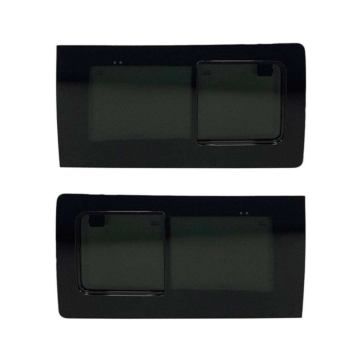 OMAC Seitenfenster Schiebefenster Ford Transit Custom L1-L2 Bj. 2013-2023 2er-Set Vorne Links-Rechts - 2624405-1FSDS-SET
