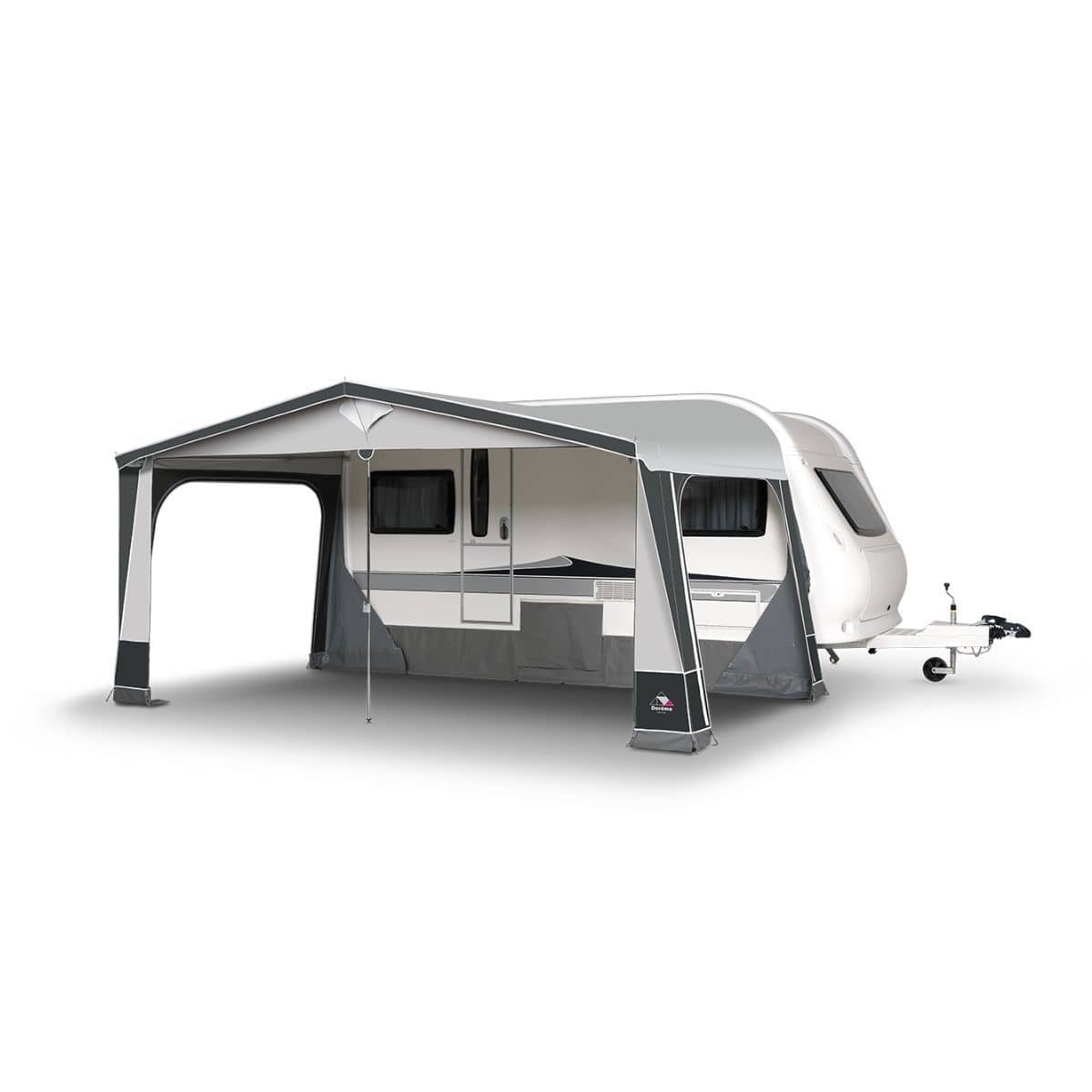 DOREMA Wohnwagen-Vorzelt IBIZA XL DELUXE- Gr. 8- Umlauf 825 - 850 cm- Tiefe 270 cm- Fibretech Plus Gestaenge - 11468 - FTP 270 02