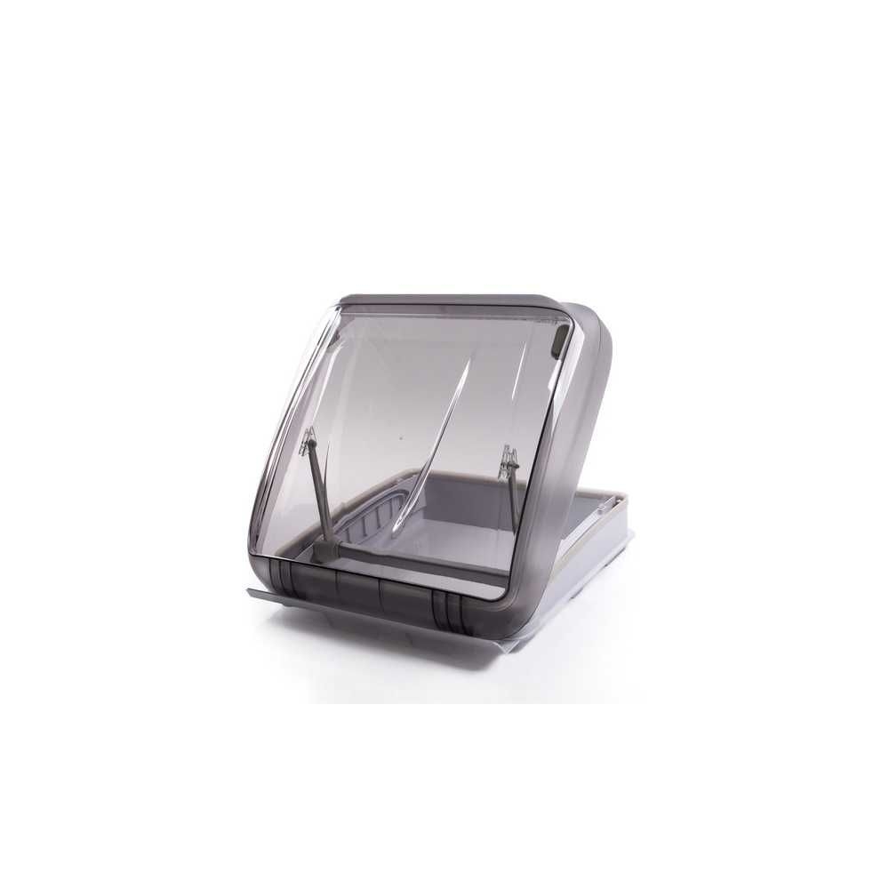 CARBEST Dachhaube SkyLight 400 x 400 mm ohne Zwangsbelueftung Dachstaerke 28-50 mm Grau getoent - 318020