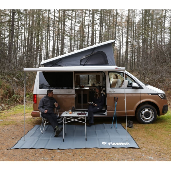 Markise FIAMMA F45 S 260 Royal grey Gehaeuse titanium inkl. Adapter Ford Custom Nugget High Roof ab Baujahr 2015 H2 L2