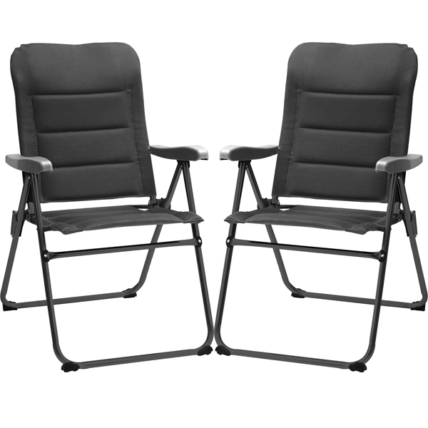 BRUNNER Campingstuhl SKYE 3D COMPACT Schwarz 2er-Set - 0404088N.C09