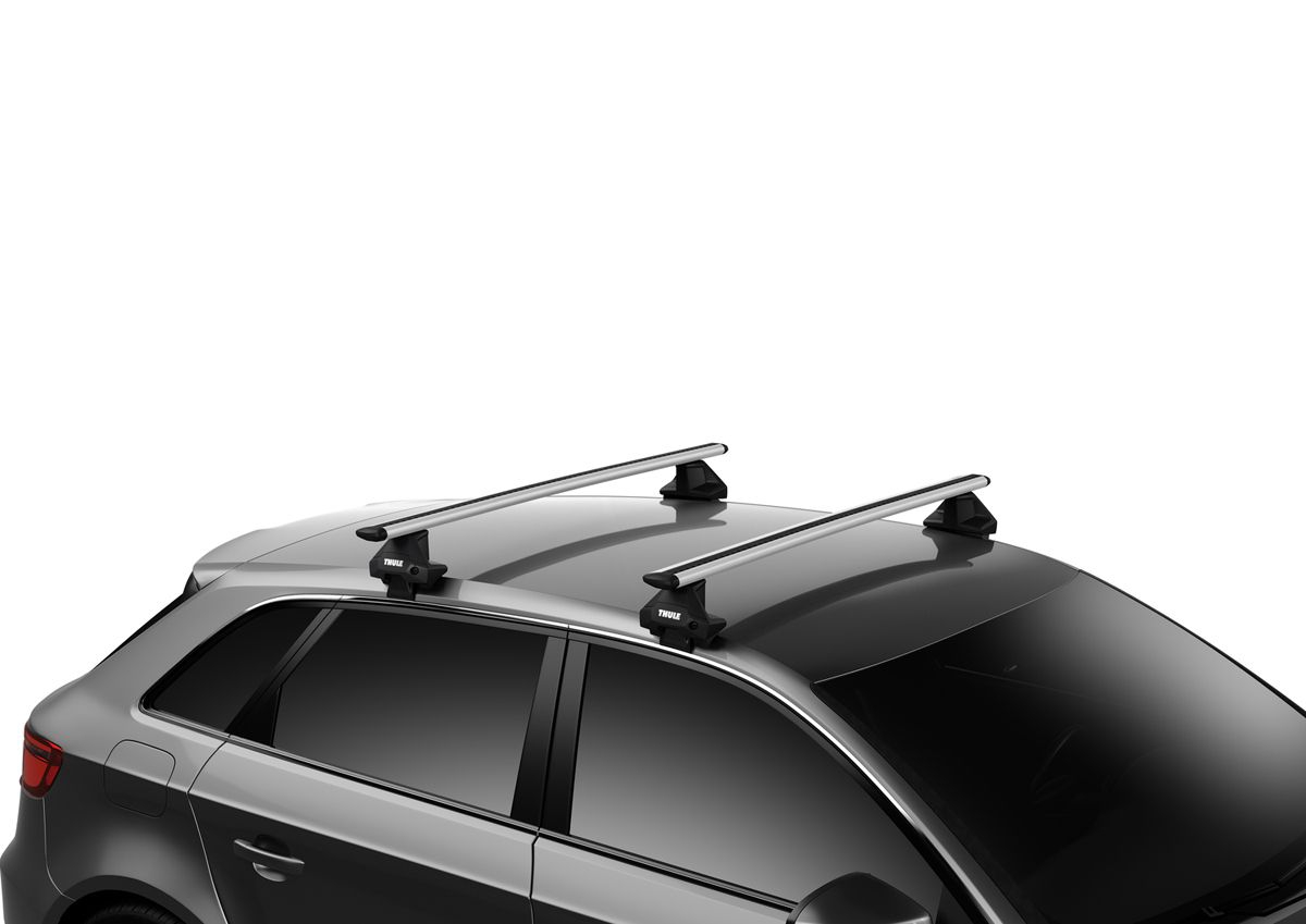 Kompletter Thule Dachtraeger Evo mit WingBar Evo Black Aluschienenprofilen