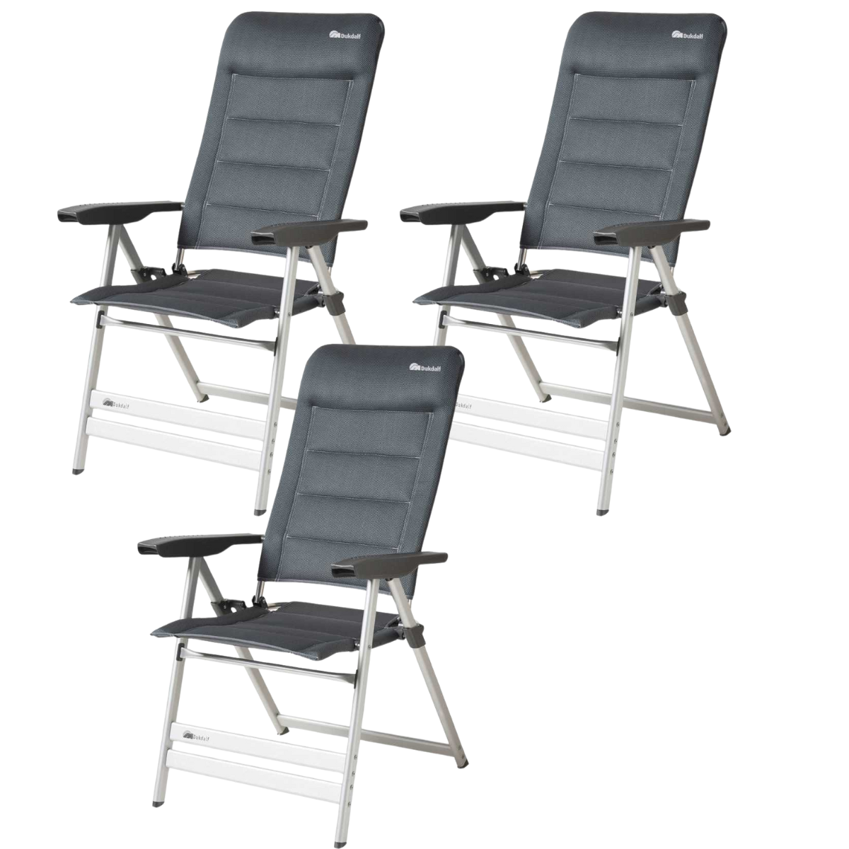 DUKDALF Stuhl Sublime 3D Mesh anthrazit 3er-Set - 41-13-8800.4