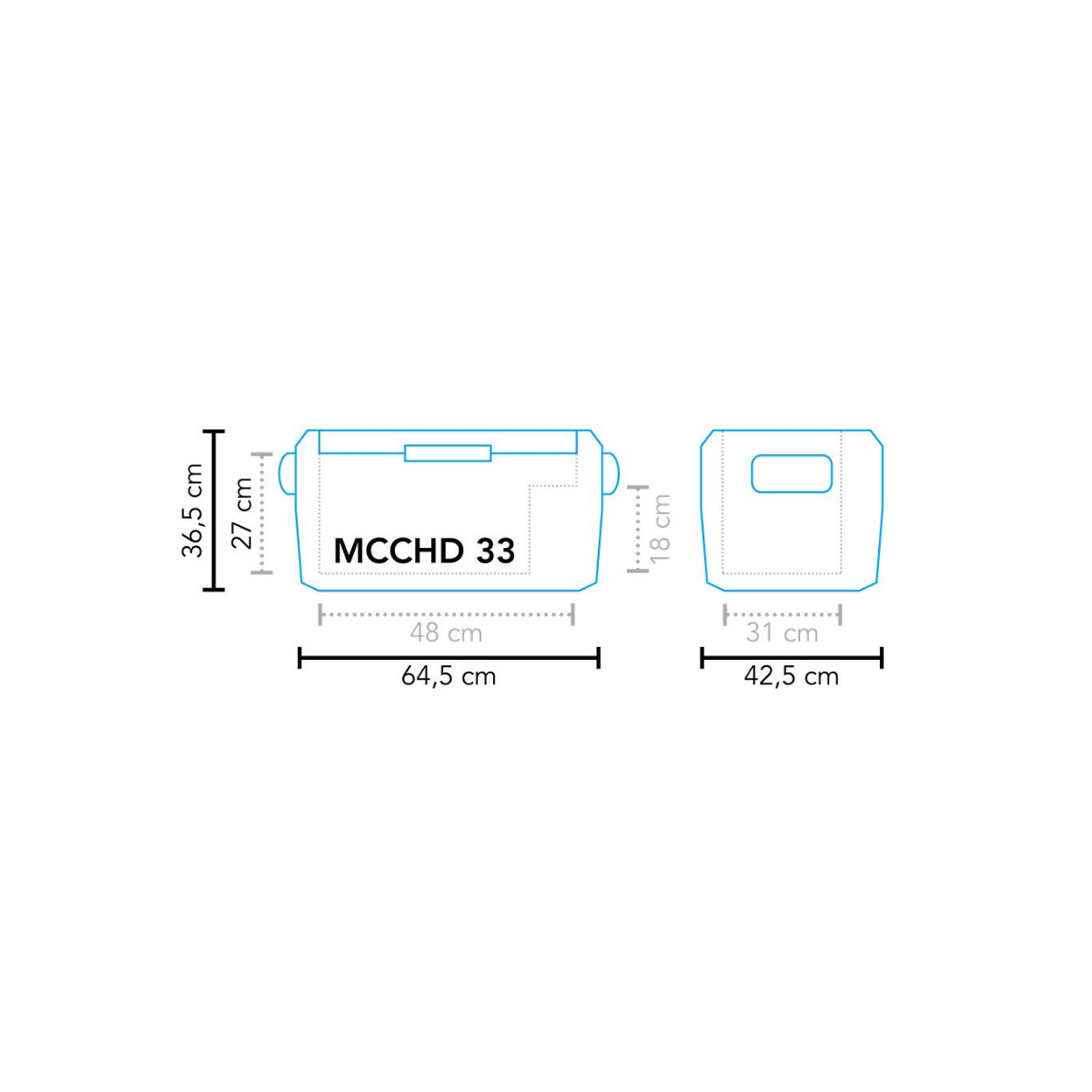 Mestic MCCHD-33 Hochleistungs-Kompressor Kuehlbox 12-24 V 31 L - 1503570
