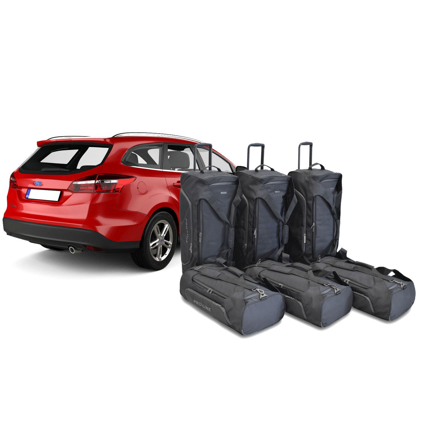 Car Bags Pro-Line F10301SP Ford Focus Turnier Bj- 10-18 Reisetaschen Set- Auf Ihr Auto massgeschneidert- Das Original