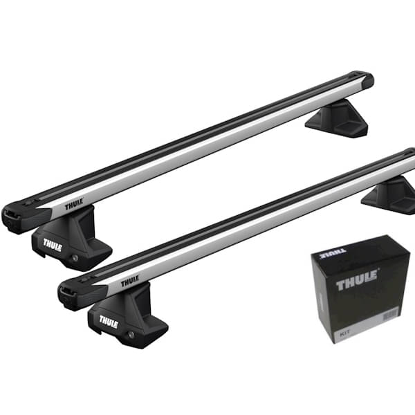 THULE Dachträger Evo SlideBar 7105 892 5476 Kompletter THULE Dachtraeger Evo mit ausziehbaren SlideBar Aluschienenprofilen