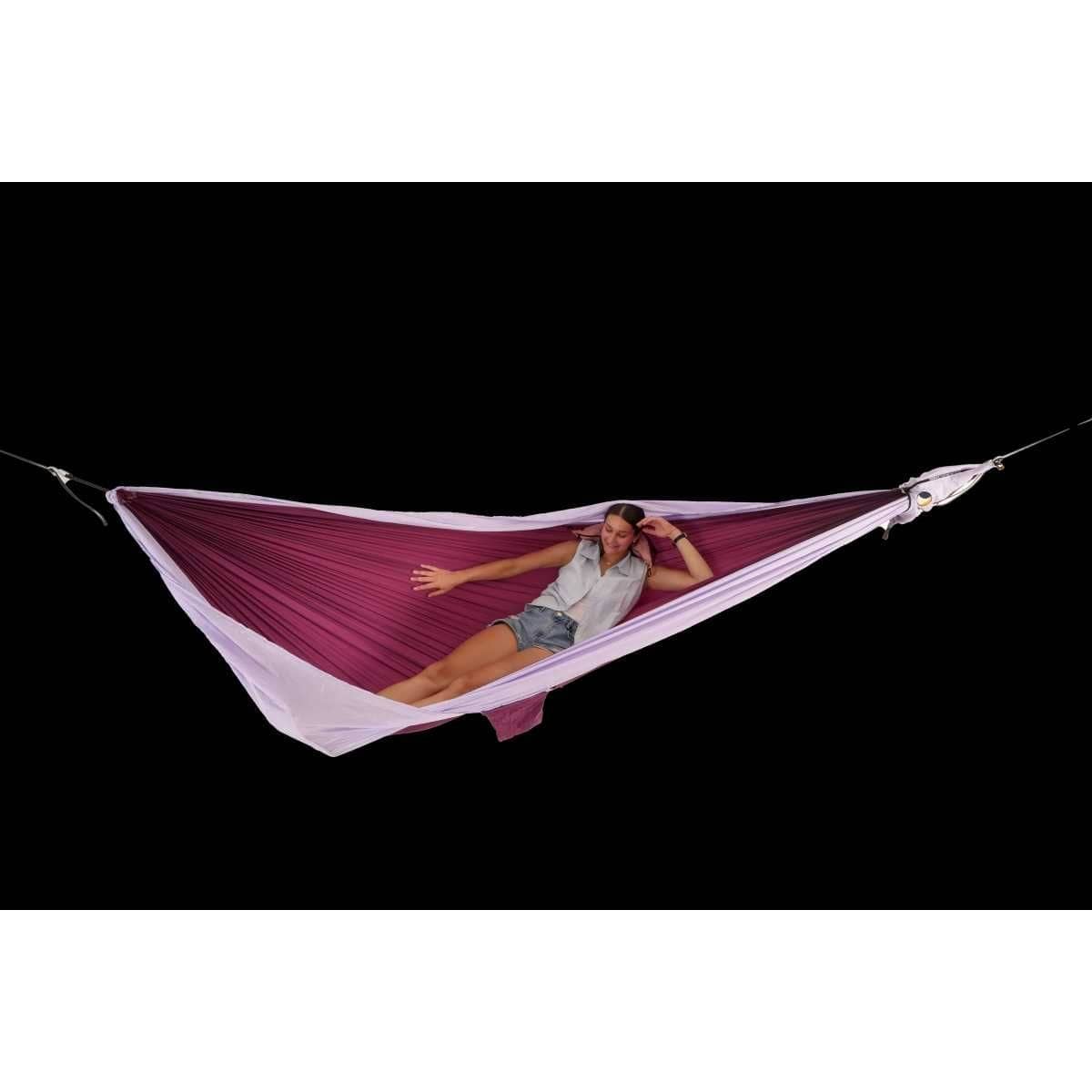 TICKET TO THE MOON King Size Hammock Hängematte Plum / Light Purple inkl. Lightest Straps TICKET TO THE MOON King Size Hammock Haengematte Plum - Light Purple inkl. Lightest Straps - TMK7819 TMLSTRAP