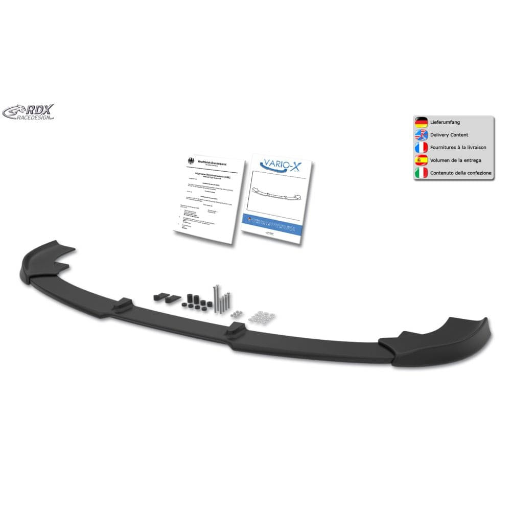 RDX Frontspoiler Frontlippe VARIO-X fuer RENAULT Master-NISSAN Interstar ab Bj. 2024 - RDFAVX30270
