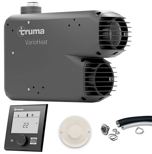 Heizungset- Heizung inkl. Wandkaminset WK 24- Kaminaussenteil WK cremeweiss