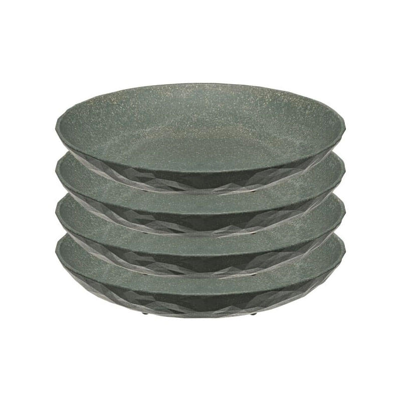 KOZIOL Suppenteller CLUB nature ash grey ø 22 cm 4er-Set KOZIOL Suppenteller CLUB nature ash grey ø 22 cm 4er-Set - 8639701