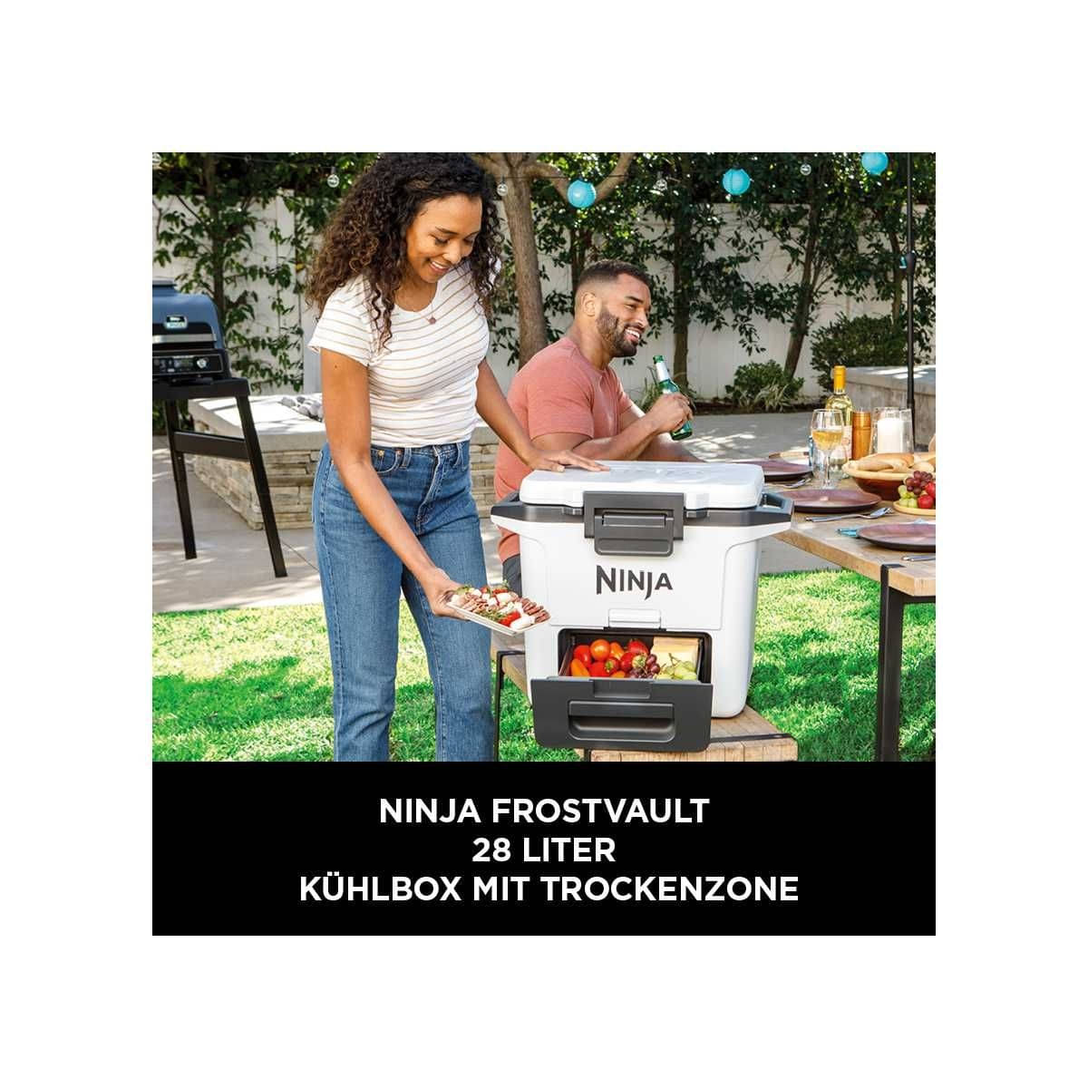 NINJA FrostVault 28L Kuehlbox mit Trockenzone- Wolkenweiss - FB131EUWH