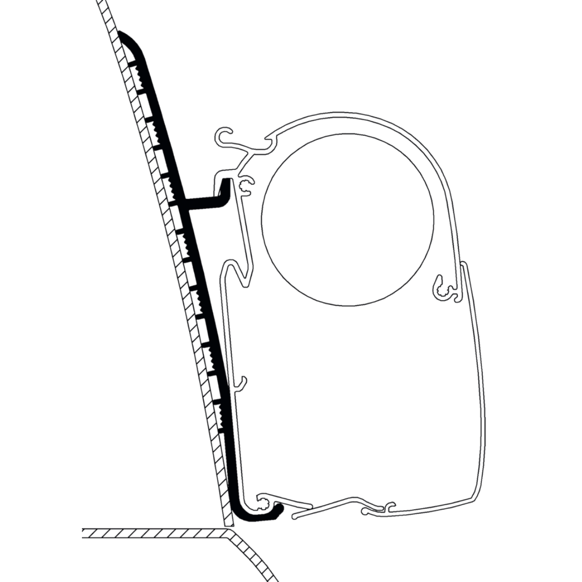 THULE Adapter Kit Renault Master Hochdach H3 Set fuer Markise 5200 308072