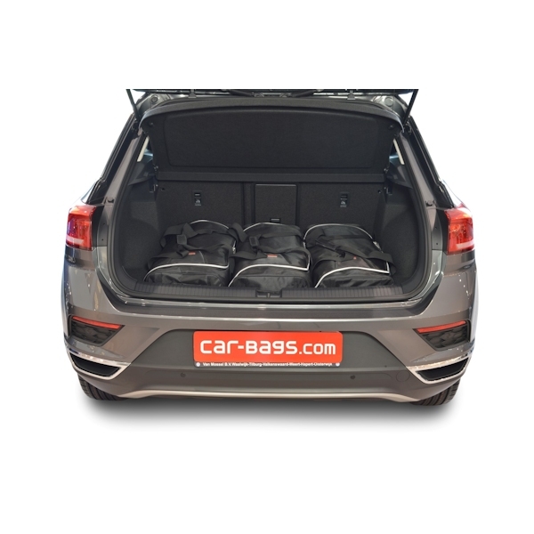 Car Bags V13001S VW T-Roc Bj- 17- tiefer Ladeboden - Reisetaschen Set- Auf Ihr Auto massgeschneidert- Das Original