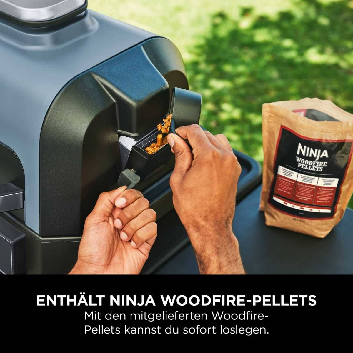 NINJA Woodfire Pro Connect XL - Elektrischer Outdoor Grill - Smoker - OG901EU