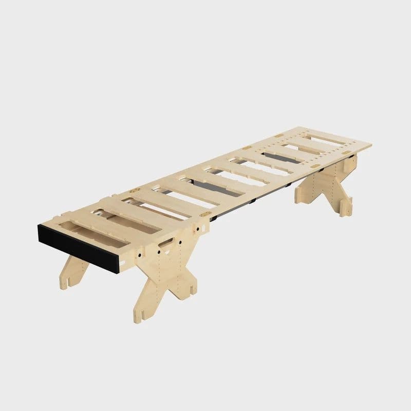 BOXIO - RACK Modulares Campingbett inkl. Fuss-Set- Bundle XS - BOX-BED-BUNDLE-XS
