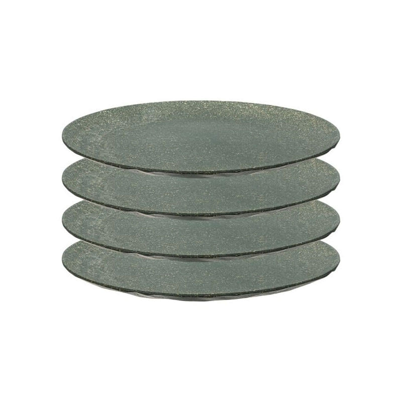 KOZIOL Essteller CLUB nature ash grey ø 26 cm 4er-Set KOZIOL Essteller CLUB nature ash grey ø 26 cm 4er-Set - 8638701