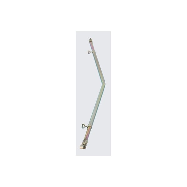 DWT teleskopierbare Dachauflagestange abgewinkelt 22 mm Stahl- 110-180 cm