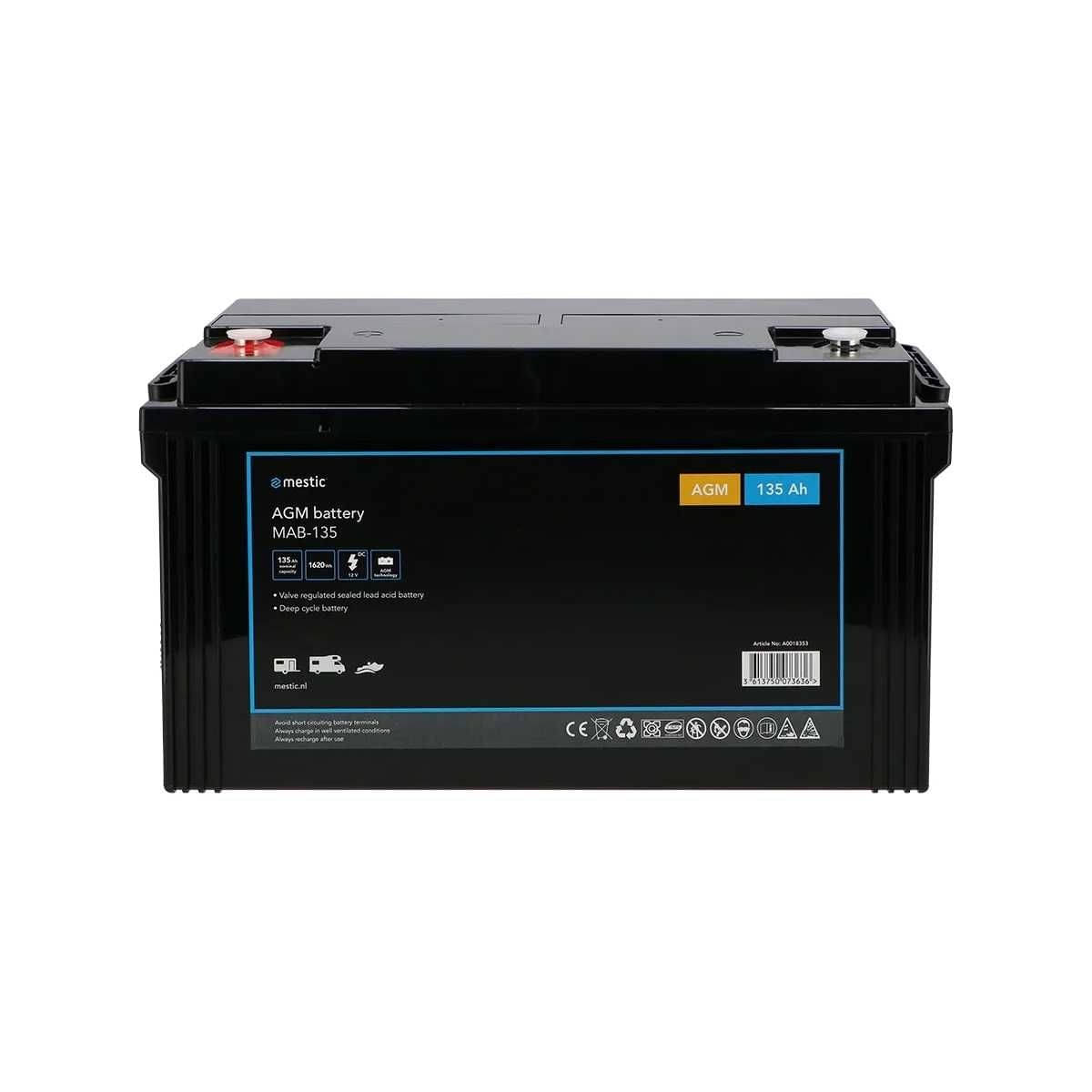 MESTIC MAB-135 AGM-Batterie, 12 V, 135 Ah MESTIC MAB-135 AGM-Batterie- 12 V- 135 Ah - 1518480