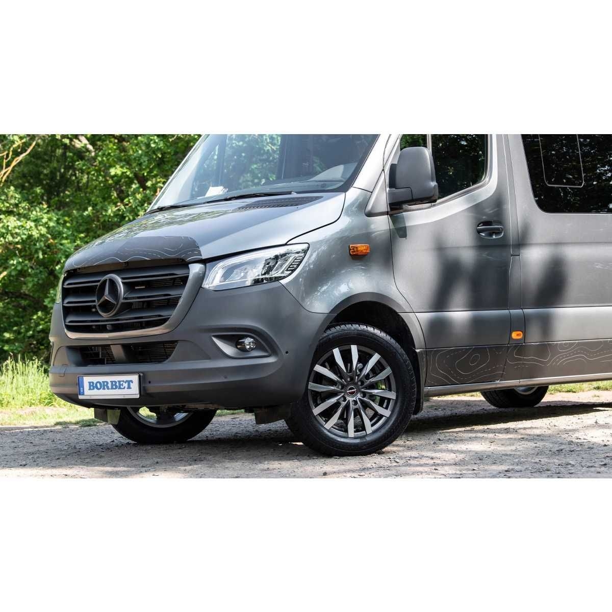 BORBET Alufelge CW6 mistral anthracite polished glossy 16 Zoll fuer MB Sprinter 4x4-VW Crafter 4x4 - CW6 65654130684-1MAGP-T