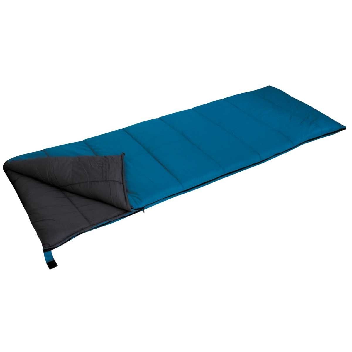 EuroTrail Deckenschlafsack ALASKA 210 x 80 cm Petrol-Dunkelgrau - ETSB0136