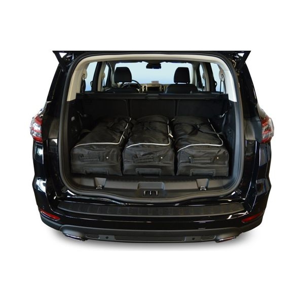 Car Bags F10801S Ford S-Max II -3- Sitzreihe eingeklappt- Bj- 15-23 Reisetaschen Set- Auf Ihr Auto massgeschneidert- Das Original