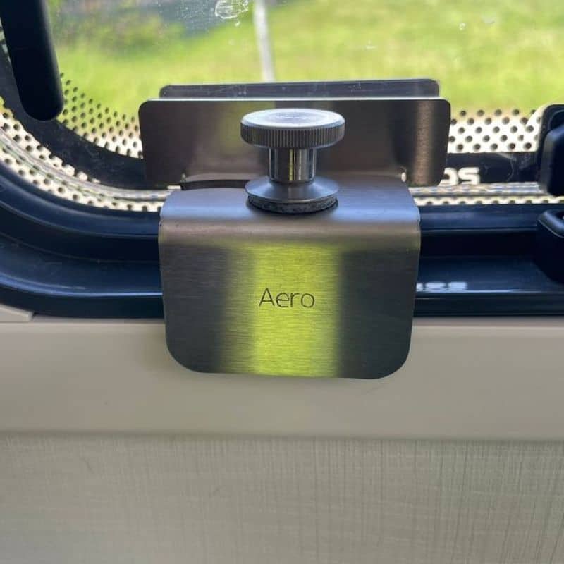 Einbruchschutz SECURE CAMPER Sicherheitsprofil Polyvision Aero Rahmen- Groesse S- schwarz 