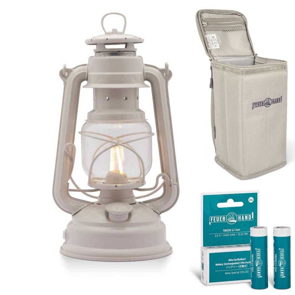 FEUERHAND LED Laterne Baby Special 476 Soft Beige Starter-Set 5.0 FEUERHAND LED Laterne Baby Special 476 Soft Beige Starter-Set 5.0