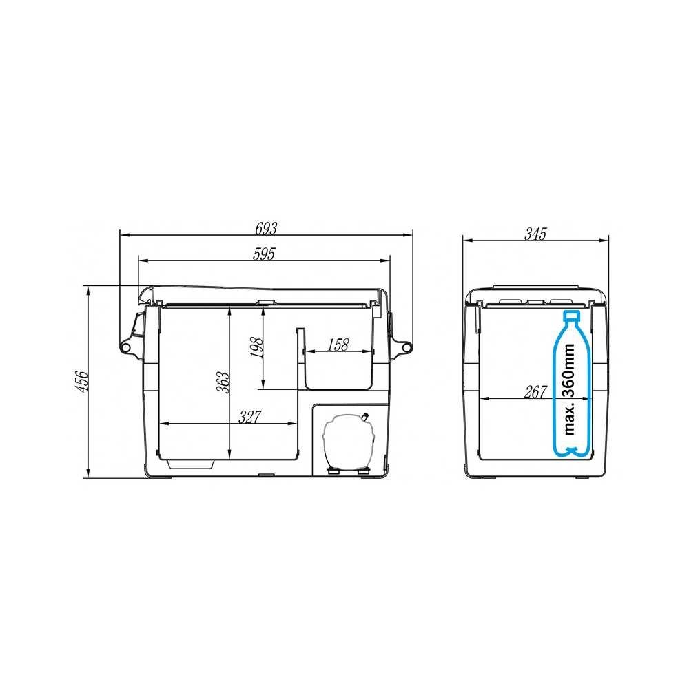 CARBEST Kompressor-Kuehlbox CampCooler 40 - 71457