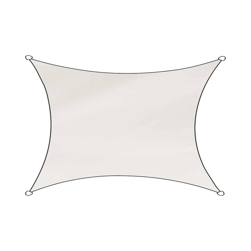 TRAVELLIFE Livin‘outdoor Schattentuch Sonnensegel Rechteck 300x400 cm weiss Art-Nr. 5000630