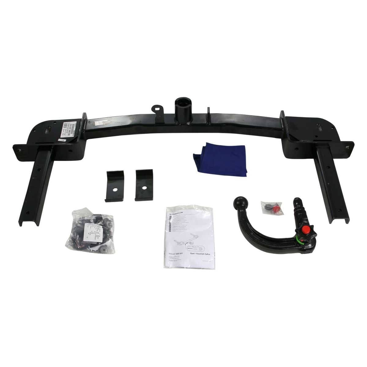 Westfalia Abnehmbare Anhaengerkupplung fuer Opel Zafira Tourer -BJ 01-2012-06-2019- - nicht fuer CNG - im Set mit 13-pol. fahrzeugspezifischem Elektrosatz - 314437900113