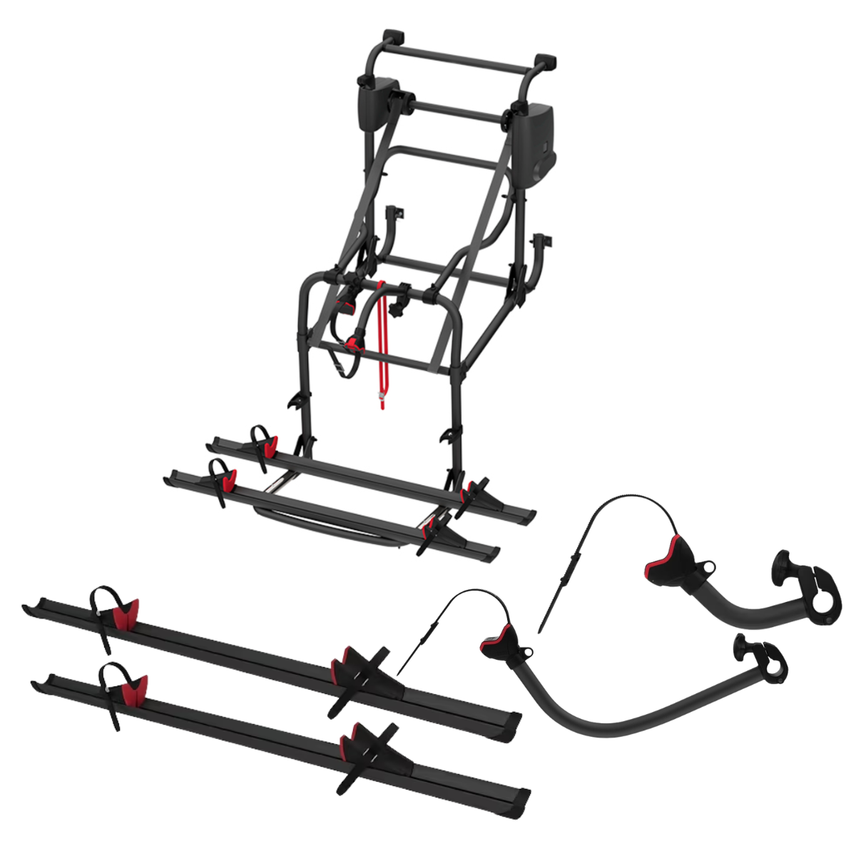 FIAMMA Carry Bike Motor Lift 77 Deep Black Fahrradtraeger fuer 4 Fahrraeder - 02096-30A 08831A01A 08831C01A 98656M150