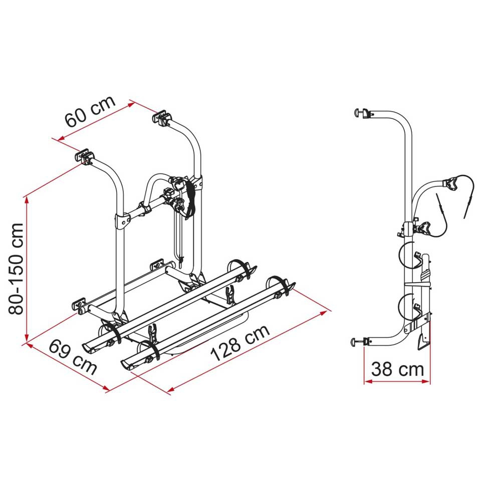 FIAMMA Carry-Bike Pro Fahrradtraeger fuer 3 Fahrraeder Modell 2023 02096-09-08831A01-98656M566