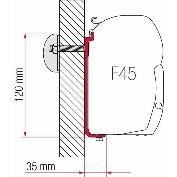 FIAMMA Adapter AS 400 fuer Markise F45 ZIP - B-WARE - 2. WAHL