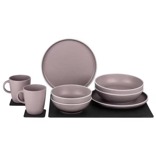 BRUNNER x SILWY DOLOMIT MAGNETIC ANTISLIP Geschirr-Set Rosé 11-tlg- - 0842050N.C15