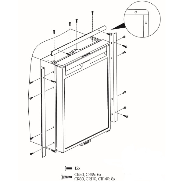 Standard Einbaurahmen DOMETIC CRX 110