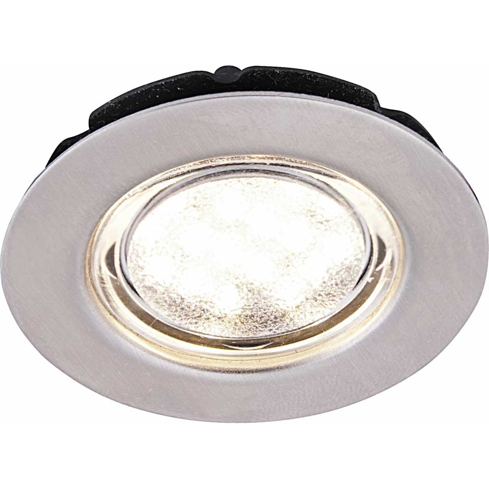 FRILIGHT LED-Einbauspot Vega 48 brushed steel 9688091210BS